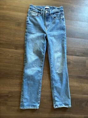 Good American Women's Straight Leg Jeans - Light Blue Wash